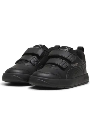 PUMA Tenis Courtflex V3 para niños pequeños en Talla 10 en Negro |
