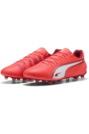 PUMA Tacos de Fútbol KING MATCH FG/AG en Talla 28.5 en Rojo |