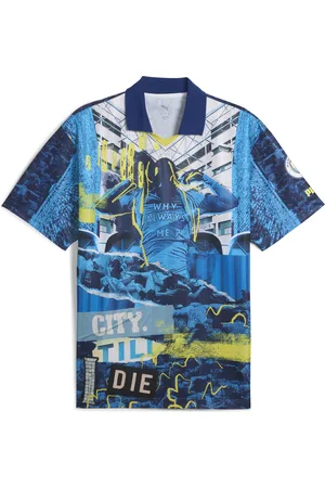 PUMA Jersey retro Manchester City ftblNRGY+ para hombre en Talla Chico en Azul |