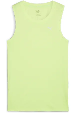 PUMA Camiseta sin mangas para correr Run Favourite para mujer en Talla XS en Amarillo |