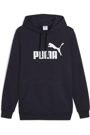 PUMA Sudadera con capucha para niños grandes logotipo Essentials No. 1 en Talla Chico en Azul |