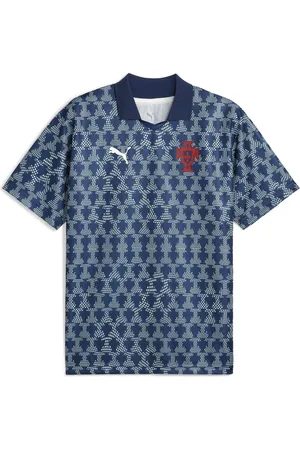 PUMA Camiseta Portugal ftblNRGY+ Retro para hombre en Talla Chico en Azul |