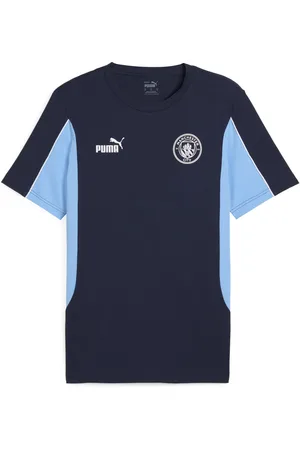 PUMA Playera para hombre Manchester City ftblARCHIVE en Talla Chico en Azul |