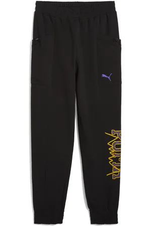 PUMA Pants de básquet Rival Rage Tech para hombre en Talla Chico en Negro |