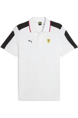 PUMA Polo para hombre Scuderia Ferrari Race MT7 en Talla Chico en Blanco |