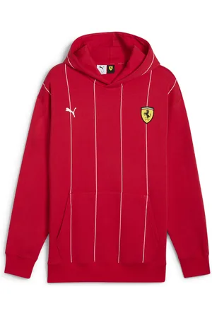 PUMA Sudadera polo de la Scuderia Ferrari Race Premium para hombre en Talla Chico en Rojo |