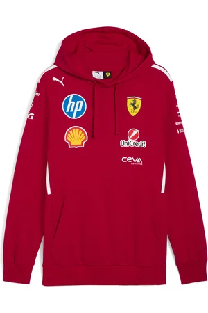 PUMA Sudadera con capucha del equipo Scuderia Ferrari para hombre en Talla Chico en Rojo |
