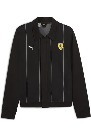 PUMA Chamarra polo de la Scuderia Ferrari Race Premium para hombre en Talla Chico en Negro |