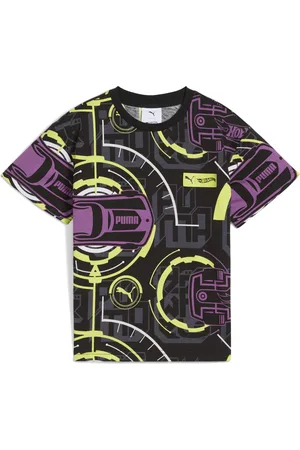 PUMA Playera holgada x HOT WHEELS™ para niños en Talla 4-5Y en Negro