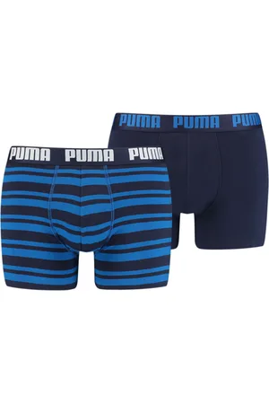 PUMA Boxers Heritage Stripe para Hombre Adulto en Talla Chico en Azul |