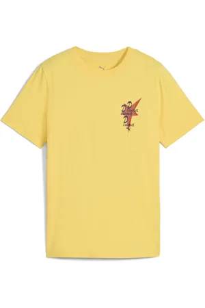 PUMA Playera para niños grandes ROAD TO UNITY en Talla 15-16Y en Amarillo |