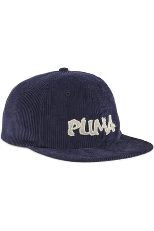 PUMA Gorra skater de corderoy con visera plana en Talla Adulto en Azul |