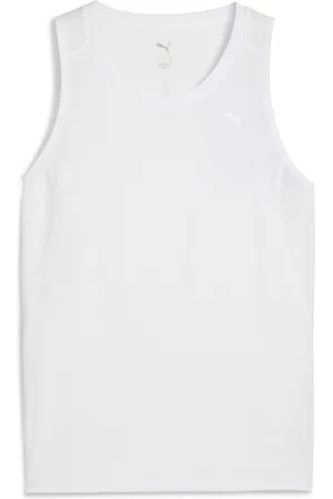 PUMA Playera RUN VELOCITY TANK Triblend Mujer en Talla Chico en Blanco |