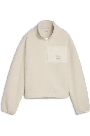 PUMA CLASSICS Winterized media cremallera Mujer en Talla XS en Blanco |