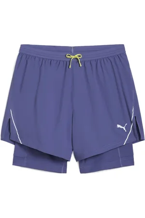 PUMA Shorts 2 en 1 de 5" para hombre ULTRAWEAVE Everyday Running en Talla Chico en Azul |