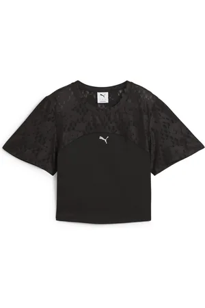 PUMA Crop top con encaje para mujer en Talla Chico en Negro |
