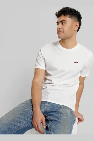 PUMA Playera Hombre Suede en Talla Chico en Blanco |