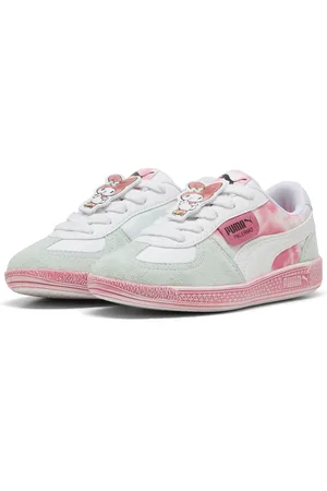 PUMA Tenis para niñas x HELLO KITTY Palermo en Talla 17 en Blanco