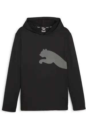 PUMA Sudadera con capucha para hombre Train All Day Big Cat en Talla Chico en Negro |