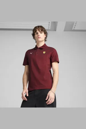 PUMA Playera Camisa Polo Scuderia Ferrari Hp Race 2 Tone para Hombre en Talle Chica