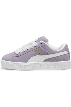 PUMA Tenis Juvenil Suede XL en Talle 22 Pale Plum/ Blanco