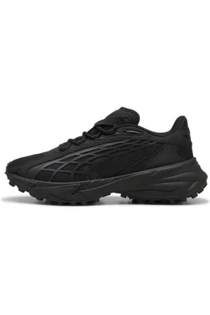 PUMA Tenis Spirex Base en Talle 24.5 Negro/strong Gris