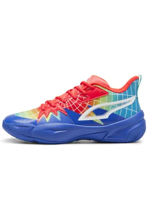 PUMA Tenis de Basquetbol Genetics Marcus Smart en Talle 24 Royal Sapphire/red Blast