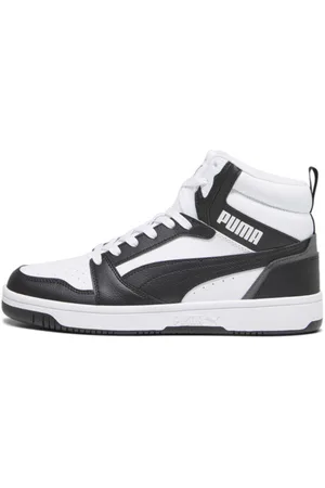 PUMA Tenis Rebound en Talle 22 Blanco/ Negro/shadow Gray