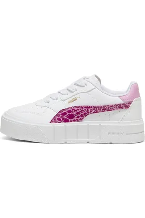 PUMA Tenis Niños Cali Court Animal en Talle 21 Blanco/magenta Gleam