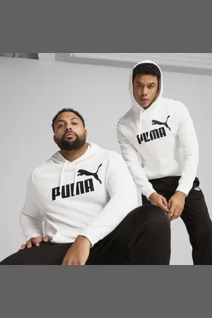 PUMA Sudadera Con Capucha para Niños Grandes Logotipo Essentials No. 1 en Talle Chica en Blanco
