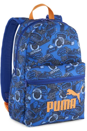 PUMA Mochila Pequeña Estampada Phase en Vivid Blue/aop