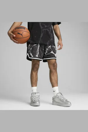 PUMA Shorts Hoops X Lafrancé Written In Chrome para Hombre en Talle Chica Negro/ Blanco / Aop