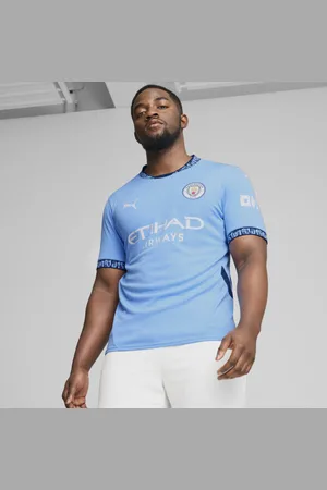 PUMA Jersey Local para Hombre Manchester City 24/25 en Talle Chica Team Light Azul/marine Azul