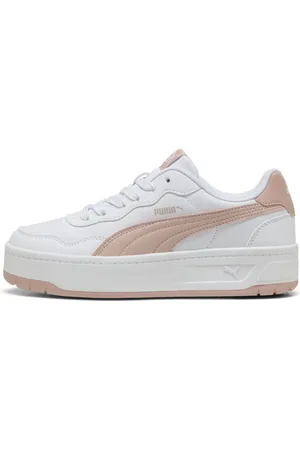 PUMA Tenis Court Lally Skye para Mujer en Talle 23 Blanco/rose Quartz