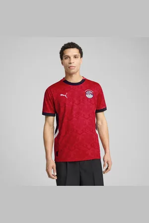 PUMA Playera Local Egipto 2025 para Hombre en Talle Mediana en Red/ Negro