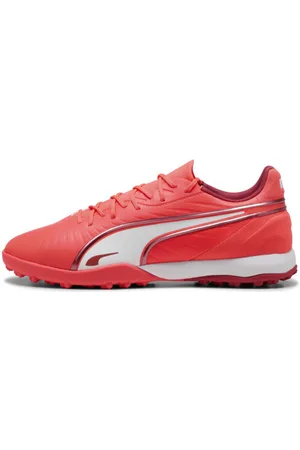 PUMA Tacos de Futbol King Match Tt en Talle 30 en Glowing Red/ Blanco/red Fire