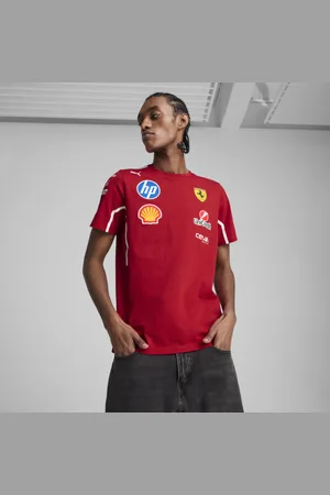 PUMA Playera Scuderia Ferrari 2025 Team para Hombre en Talle Chica