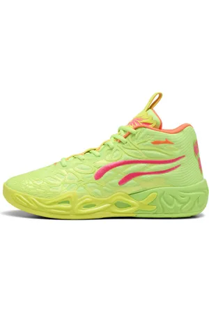 PUMA Tenis de Básquet Mb.04 Gem en Talle 30 Amarillo Alert/green Glare/rosa Alert