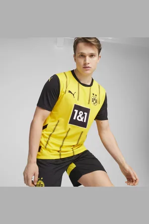 PUMA Jersey Local Réplica Borussia Dortmund 24/25 para Hombre en Talle Chica Faster Yellow/ Negro