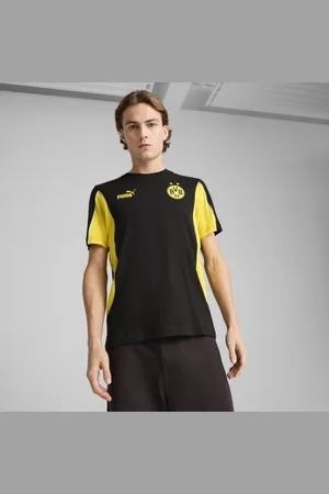 PUMA Playera para Hombre Borussia Dortmund Ftblarchive en Talle XL Negro/faster Amarillo