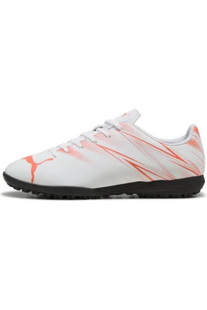 PUMA Tacos de Futbol Attacanto Tt en Talle 25 en Blanco/glowing Rojo