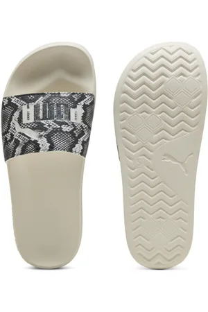 PUMA Sandalias Leadcat 2.0 Snake Chic para Mujer en Talle 22 Alpine Snow/ Aged Silver