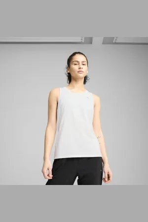 PUMA Playera Run Velocity Tank Triblend para Mujer en Talle XL Blanco