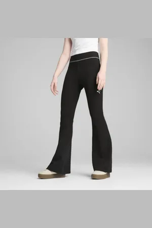 PUMA Leggings Acampanados Dare To Textured para Mujer en Talle Chica Negro