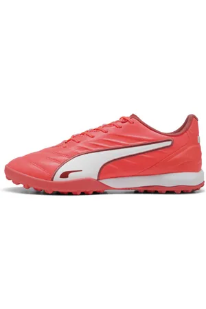 PUMA Tacos de Fútbol King Pro Tt Unisex en Talle 30 en Glowing Red/ Blanco/red Fire