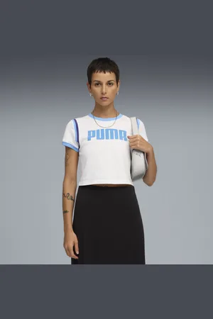 PUMA Playera Corta Future archive para Mujer en Talle XS Blanco