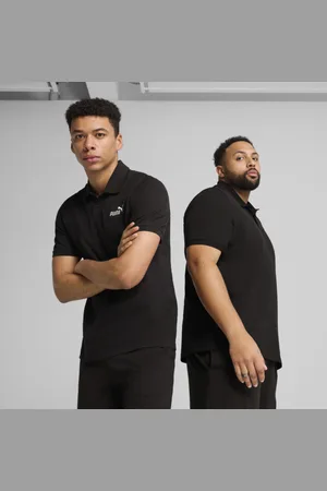 PUMA Camisa Polo de Piqué Essentials No. 1 Con Logotipo para Hombre en Talle Chica Negro