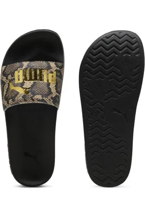 PUMA Sandalias Leadcat 2.0 Snake Chic para Mujer en Talle 24 Negro/gold