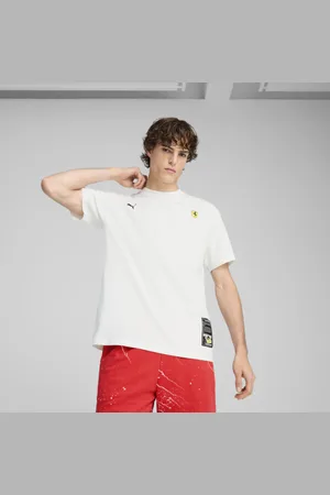 PUMA Playera Scuderia Ferrari Hp Race Color Splash para Hombre en Talle Mediana Blanco