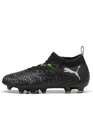 PUMA Tacos de Fútbol para Niños Grandes Suelo Firme/artificial Future 8 Match en Talle 23 Negro/cool Light Gray/fluo Verde